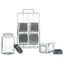Ver imagem 2 de Porta Temperos e Condimentos com 6 Potes P/ Cozinha Gourmet Pgb Porta Temperos com 6 Potes