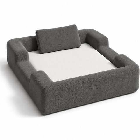 Cama Montessoriana Infantil Cama Kids Mr Baby + Segurança:Cinza