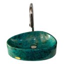 Ver imagem 6 de Cuba de Apoio Verde Turquesa 41x24 Exclusiva Verde Brilhante