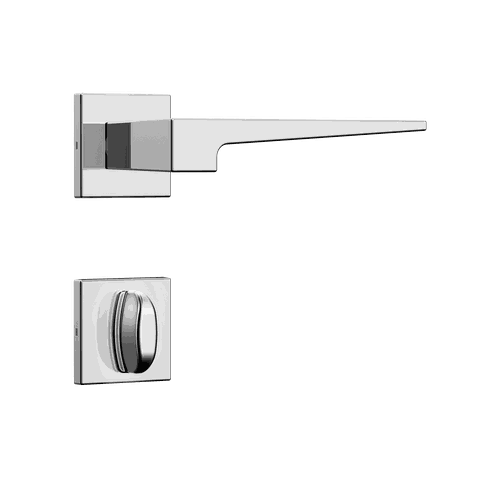 Fechadura Stam Classic 40 3200 Roseta Quadrada Banheiro - Cromado