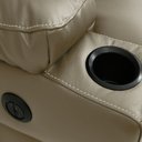Ver mais imagens de Poltrona do Papai Sala de Cinema Mia Reclinável Retrátil Power Elétrico Base Fixa Couro Avelã G40 - 