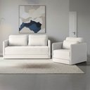 Ver imagem 1 de Sofá e Poltrona Cama Retratil Compacta Dália Fixa Veludo K01 - D’Rossi