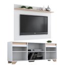 Ver imagem 3 de Rack com Painel para TV até 40" 135cm Benevello 2 Portas Branco/Siena