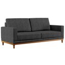 Ver imagem 1 de Sofá Kayrós 1,60M 2 Lugares D05 Linho Chumbo - Mpozenato