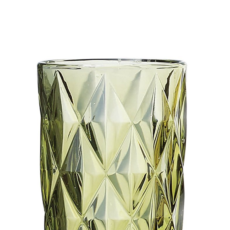 Conjunto de Copos Diamante Verde 350ml 6pçs Class Home - 4