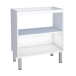 Balcão de Cozinha para Cooktop sem Tampo Coari Branco - 3
