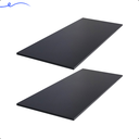 Ver imagem 2 de Kit 2 Prateleira Preta 90X40 Tampo Tabua Mdf Organizadora Decoração Cozinha Quarto Banheiro Sala