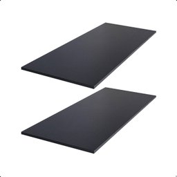 Kit 2 Prateleira Preta 90X40 Tampo Tabua Mdf  Organizadora Decoração Cozinha Quarto Banheiro Sala - 1