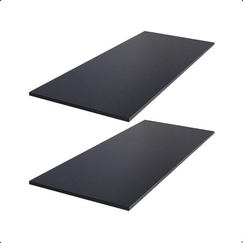 Kit 2 Prateleira Preta 90X40 Tampo Tabua Mdf  Organizadora Decoração Cozinha Quarto Banheiro Sala