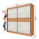 Ver imagem 5 de Guarda Roupa Cancun 2 Portas 100%mdf Ripado - Ddoro Móveis