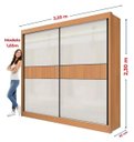 Ver imagem 5 de Guarda Roupa Cancun 2 Portas 100%mdf Ripado - Ddoro Móveis