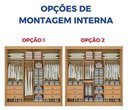 Ver imagem 4 de Guarda Roupa Cancun 2 Portas 100%mdf Ripado - Ddoro Móveis