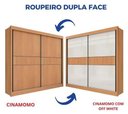 Ver imagem 3 de Guarda Roupa Cancun 2 Portas 100%mdf Ripado - Ddoro Móveis