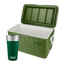 Ver imagem 2 de Kit Camping Coleman - Caixa Térmica 45,4l Adventure All Green e Copo Térmico com Tampa 600ml Verde