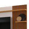 Painel para Tv 65 Polegadas 180cm Europa Lukaliam Off White/tauari Ripado 3d - 3