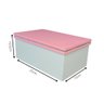Caixa Personalizada para Duas Canecas Deitadas com Strass (25x15x10,5) Rosa/branco - 6
