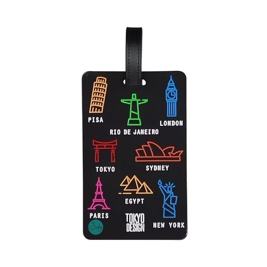 Ver imagem 4 de Kit 6 Tag Identificador Mala Viagem Etiqueta Bagagem Mochila