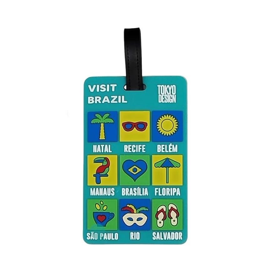 Ver mais imagens de Kit 6 Tag Identificador Mala Viagem Etiqueta Bagagem Mochila