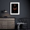 Quadro Decorativo Místico Eclipse - 60x48cm:madeira Preta - 1