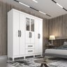 Quarto Completo com Guarda Roupa 6 Portas e 2 Gavetas e Beliche Sallêto Móveis - 3
