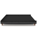 Ver imagem 3 de Cama Casal Base Box Pés Madeira 195cm Suném P05 Couríssimo Preto - Lyam Decor