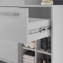 Ver mais imagens de Armário Balcão Gabinete para Banheiro 70cm com 01 Gaveta 01 Porta Bia B06 Branco - Lyam Decor