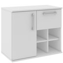 Ver imagem 2 de Armário Balcão Gabinete para Banheiro 70cm com 01 Gaveta 01 Porta Bia B06 Branco - Lyam Decor