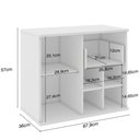 Ver imagem 6 de Armário Balcão Gabinete para Banheiro 70cm com 01 Gaveta 01 Porta Bia B06 Branco - Lyam Decor