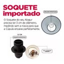 Ver imagem 4 de Cúpula de Abajur 30x20x50cm Tecido Algodão Soquete Importado Ref 25