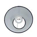 Ver imagem 3 de Cúpula Clássica de Abajur Luminária 30x20x50cm Tecido Algodão Soquete Importado Cor Preto Ref 25