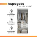 Ver mais imagens de Guarda Roupas Solteiro 4 Portas 2 Gavetas Maya