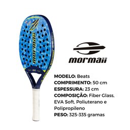 Raquete de Beach Tennis Mormaii Beats + Capa - 9