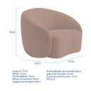 Ver imagem 5 de Kit Divã Recamier Orgânico França 220cm Lado Esquerdo e Poltrona Amore Linho