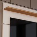 Ver imagem 2 de Painel para TV até 50 Polegadas Suspenso Vivare 1,36m com Prateleira Off White/Freijo
