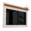 Ver imagem 3 de Painel para TV até 50 Polegadas Suspenso Vivare 1,36m com Prateleira Off White/Freijo
