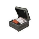 Ver imagem 7 de Puff Cinza Organizador Dobrável que Vira Colchão Cama Solteiro para Visitas Descanso