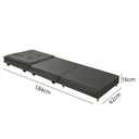 Ver imagem 4 de Puff Cinza Organizador Dobrável que Vira Colchão Cama Solteiro para Visitas Descanso