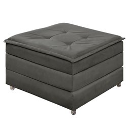 Puff Organizador Dobrável que Vira Colchão Cama Solteiro para Visitas Descanso - 4