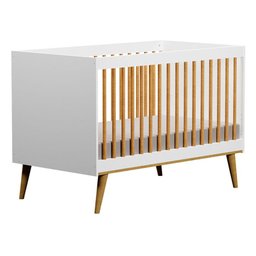 Berço Americano Retrô Ligia Branco Acetinado Bétula – Carolina Móveis - 1
