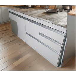 Gabinete para Pia de Cozinha de 150cm com 2 Gavetas e 1 Gavetão Branco Fosco Mdf15mm - 2