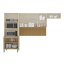 Ver imagem 3 de Cozinha Compacta Glam 8 Portas Ripado 3d Freijó/vanilla - Kits Paraná