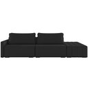 Ver imagem 3 de Sofá Ilha Modular para Sala 232cm com Puff Dublin K01 Veludo Preto - Lyam Decor