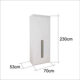 Guarda-Roupa Modulado 2 Portas com Cabideiros 70 cm  - 4
