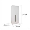 Guarda-Roupa Modulado 2 Portas com Gavetas 90 cm - 4