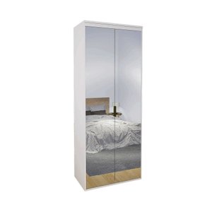 Módulo 900mm 2 Portas Espelhadas 3 Gavetas 