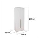 Ver imagem 4 de Módulo 900 mm 2 Portas de Espelho com Prateleiras 