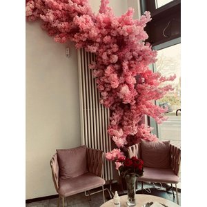 Árvore Flores de Cerejeiras Curvada Grande de Decoração