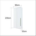 Ver imagem 4 de Módulo Canto Reto 1 Porta 1 Cabideiro 4 Prateleiras