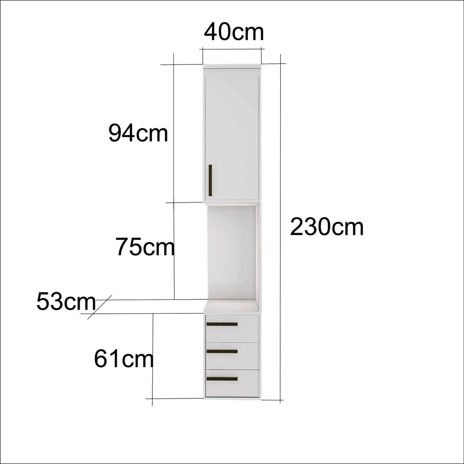 Módulo Mesa de Cabeceira Direito Modulada - 4