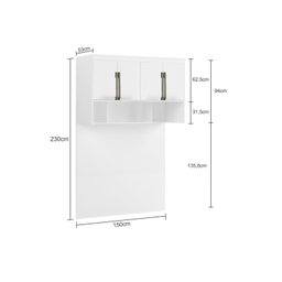 Módulo Aéreo para Cama Casal com Painel  - 3